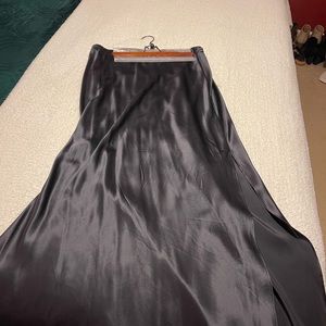 Bias Cut Silk Maxi Skirt